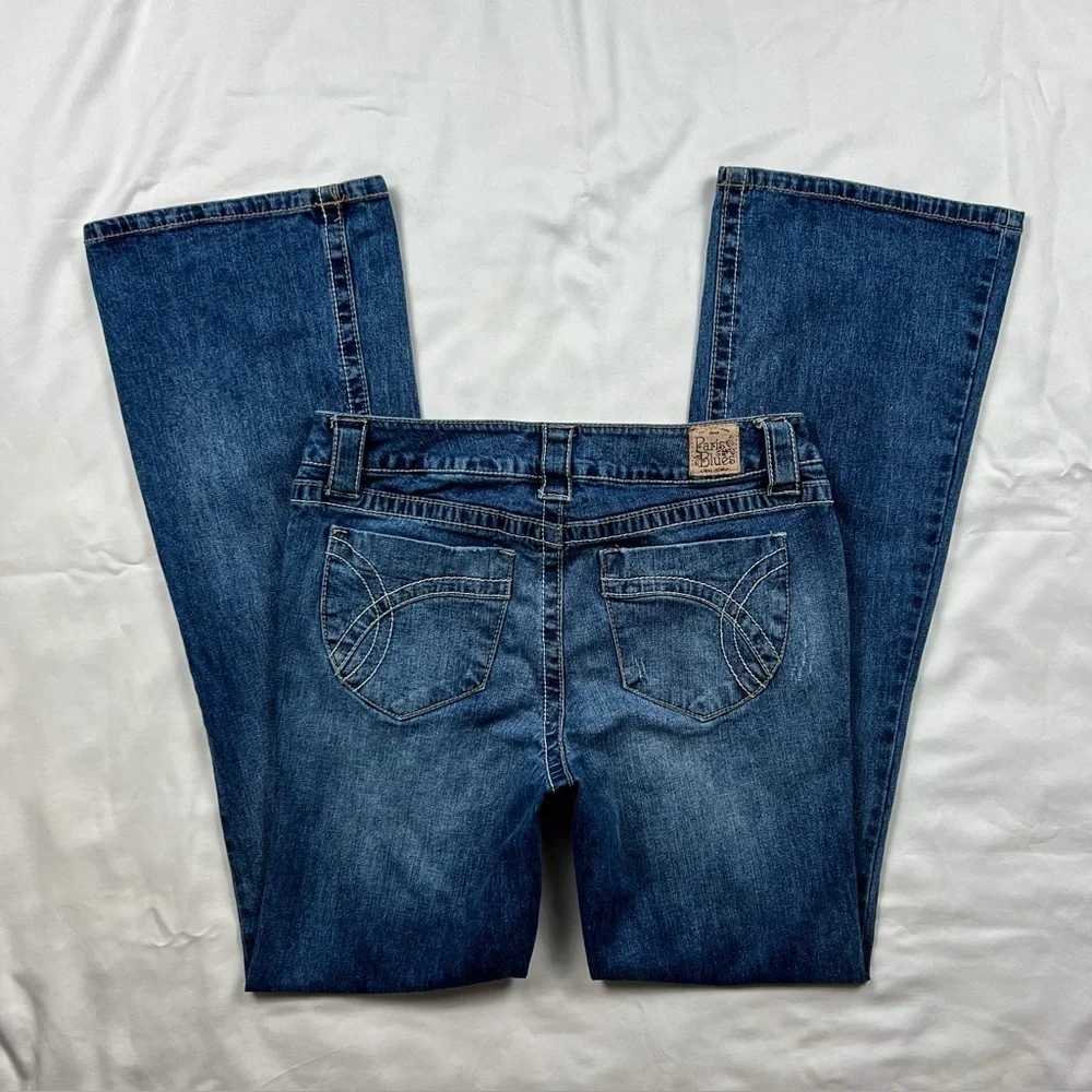 Y2K Paris Blues Low Rise Flare Jeans